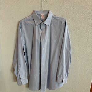 Brooks Brothers Madison Blue Check Dress Shirt
